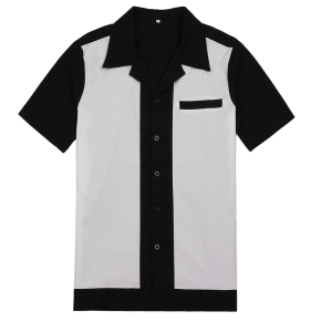 Striped Wholesale Polo Men Shirt Cotton Work Clothes Two Tone