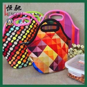 Full Color Printing Fashion Design, Lunch Neoprene Bag