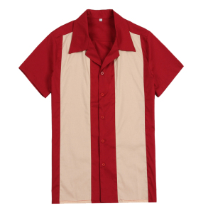 OEM/ODM/Drop Shipping Latest Men′s Dress Shirt Custom Cotton Bowling Shirt