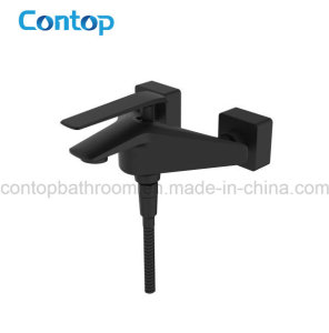 Quality Bathroom Black and Chrome Finished Shower Faucet with Hand Shower